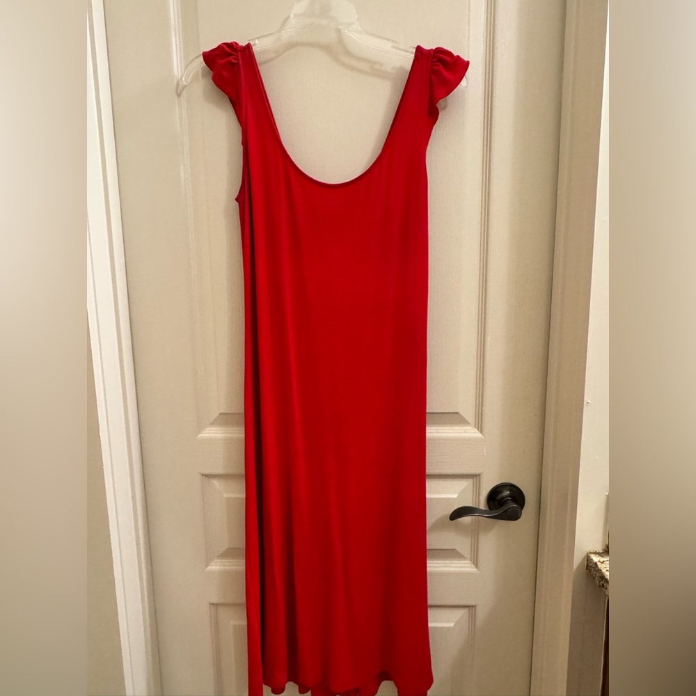 Burberry dress. Pleated back with side zipper.